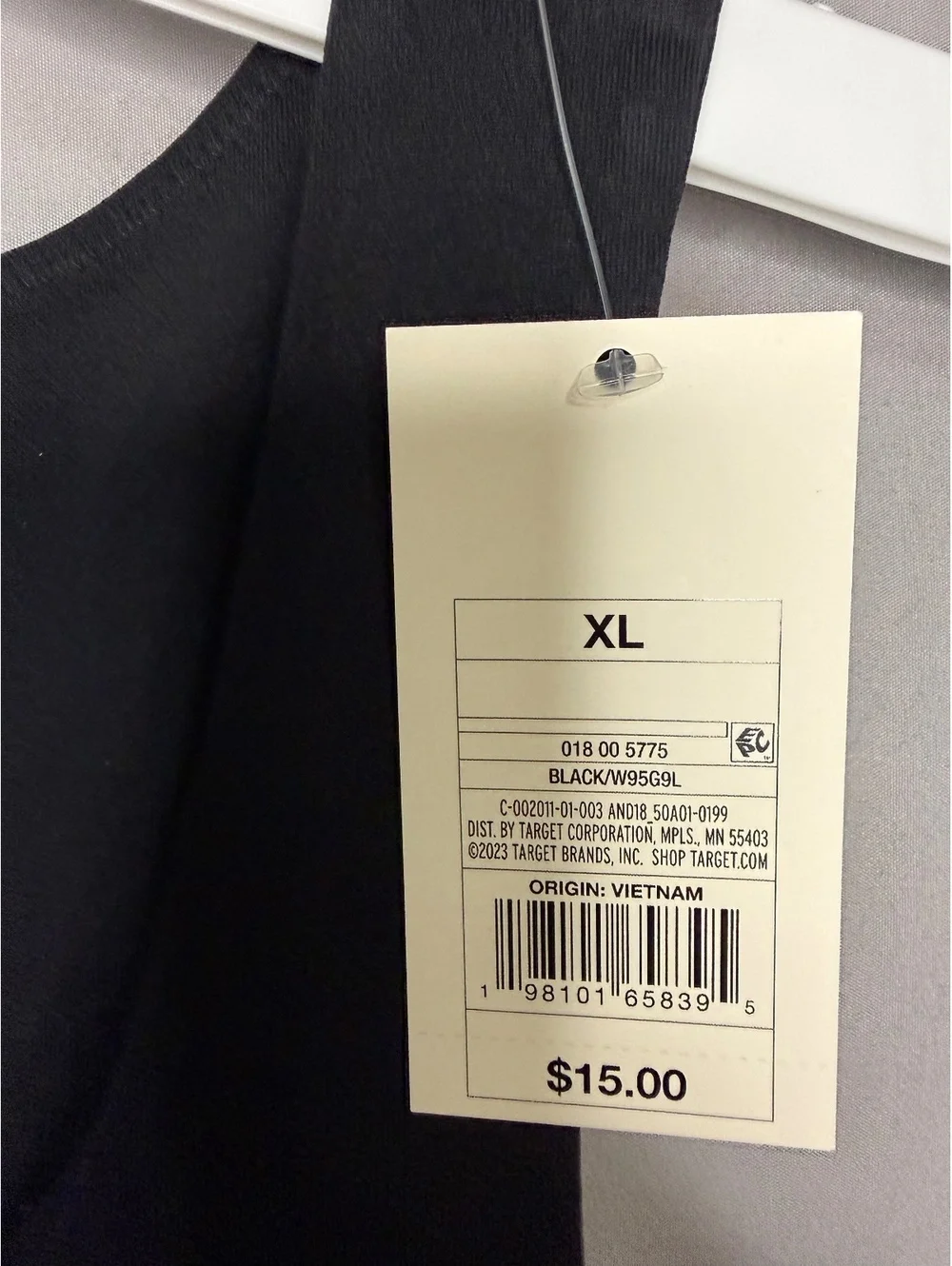 A New Day Seamless tank Top Black, Size XL